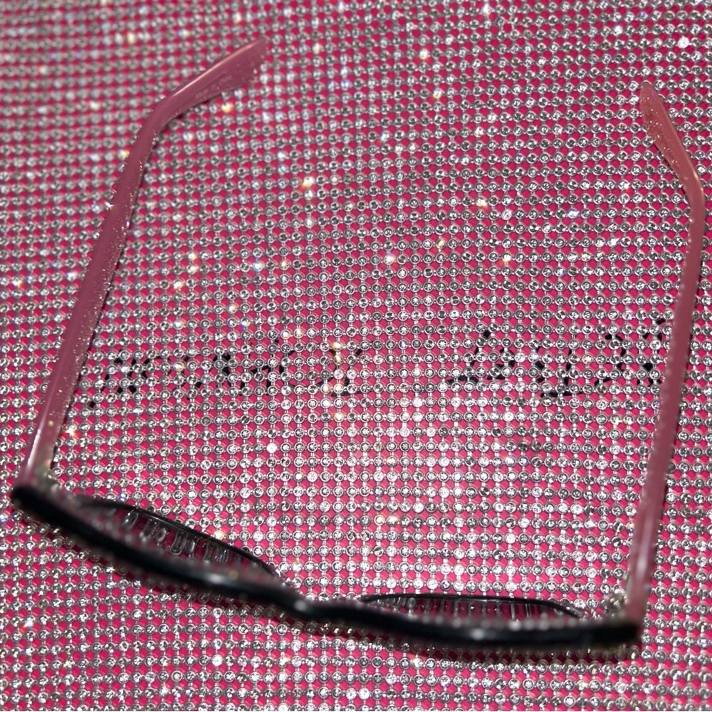 Betsey Johnson Classic sunglasses black pink rayban style frames vintage heart - Picture 3 of 10